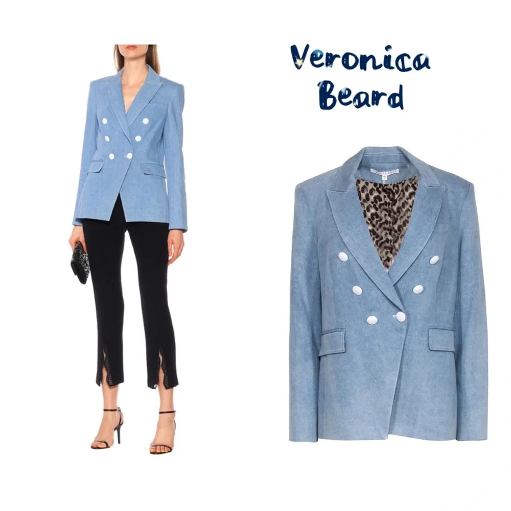 Veronica Beard Denim Miller Dickey Blazer